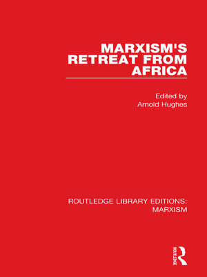 cover image of Marxism's Retreat from Africa (RLE Marxism)